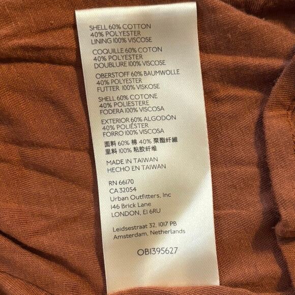 Free People Size M Frankie Dress Knit Brown Orange OB1395627 - Picture 7 of 8